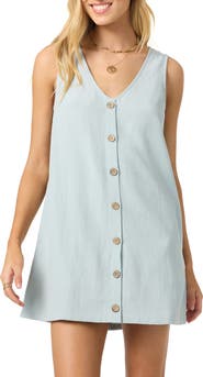 O'Neill Sanders Button-Up Minidress