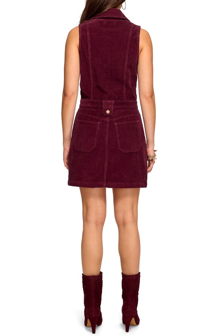 Peyton Corduroy Minidress, Alternate, color, CRANBERRY