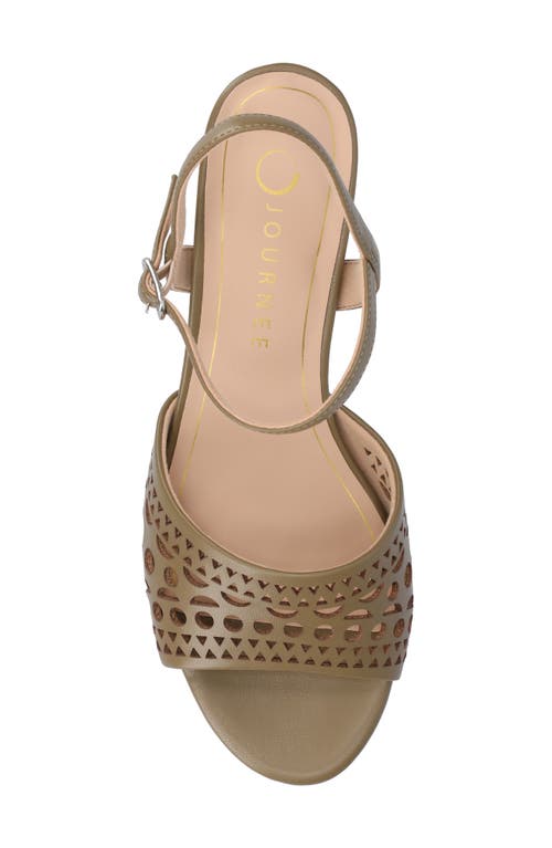 Shop Journee Collection Jessly Ankle Strap Sandal In Olive