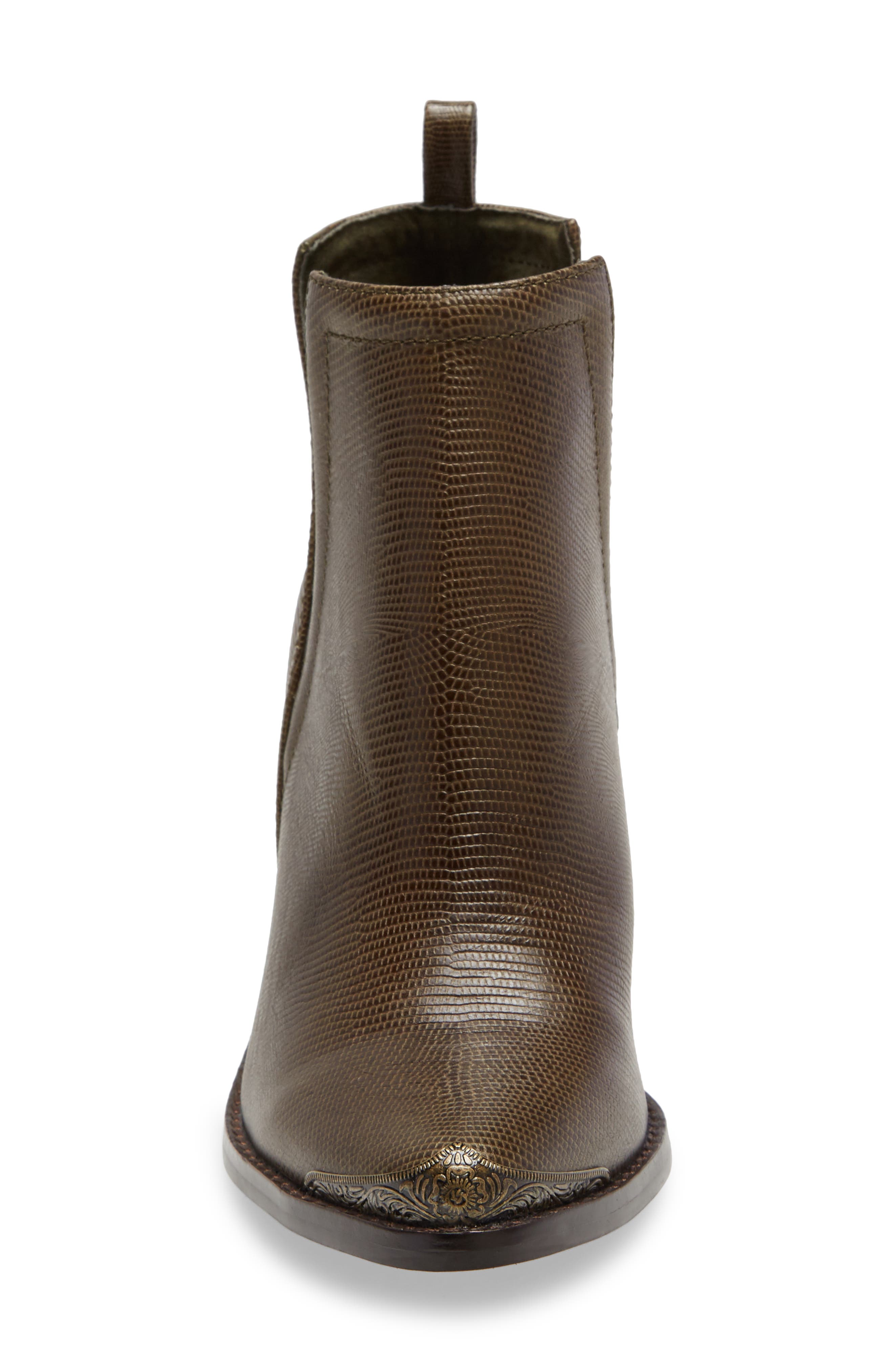 Cromwell Cutout Western Boot, Alternate, color, KHAKI LIZARD