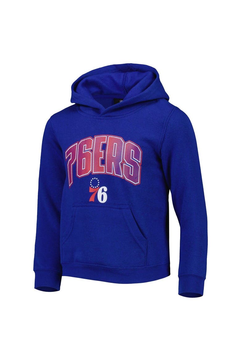Preschool Royal/Heather Gray Philadelphia 76ers Double Up Pullover Hoodie & Pants Set, Alternate, color, Royal