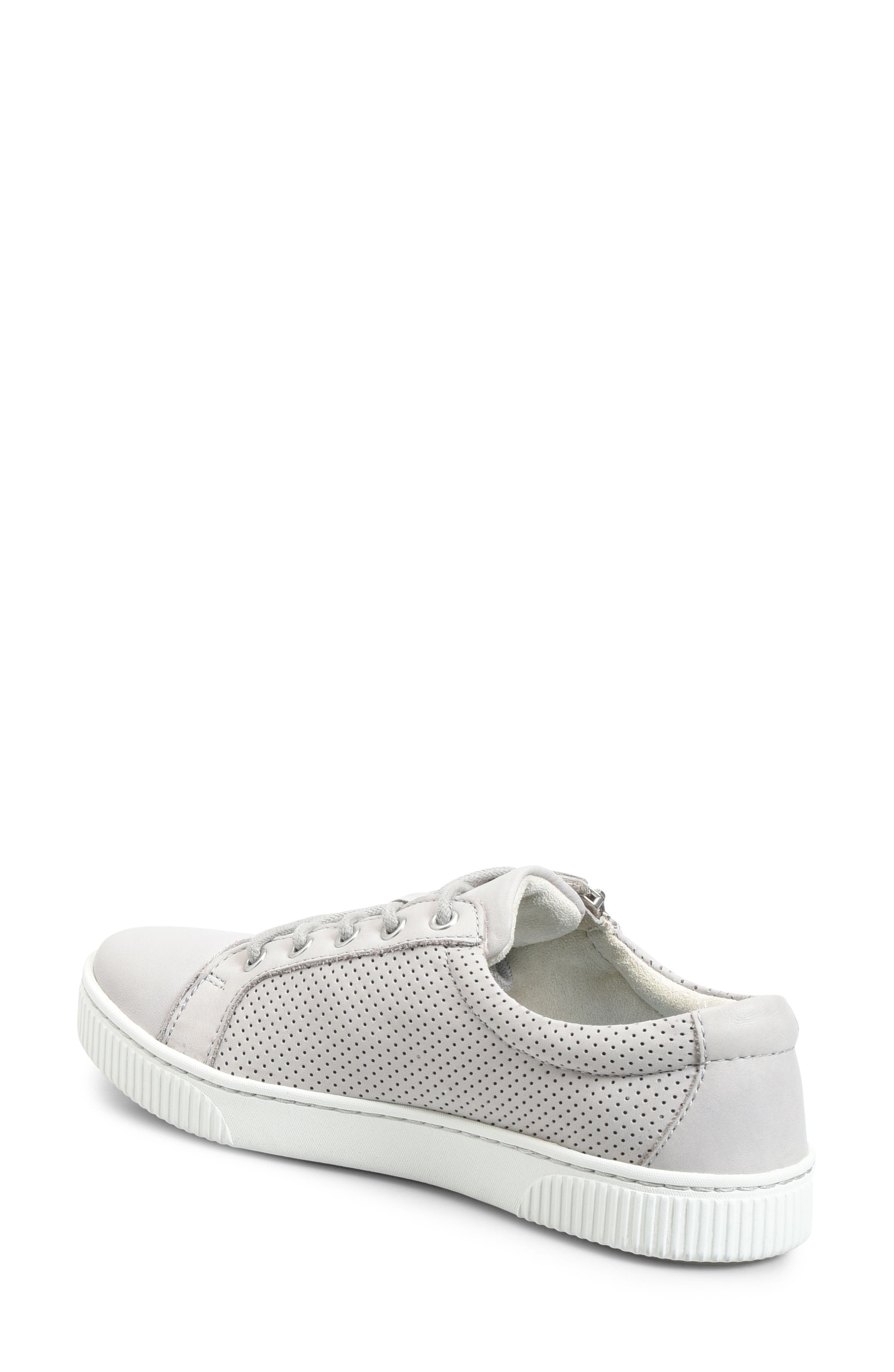 Tamara Perforated Sneaker, Alternate, color, LIGHT GREY LEATHER