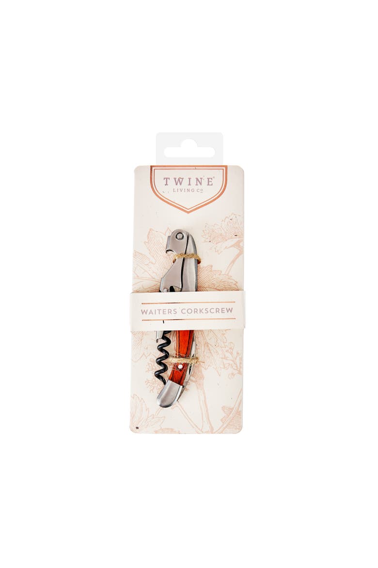 Wooden Handled Double-Hinged Corkscrew, Alternate, color, Wood