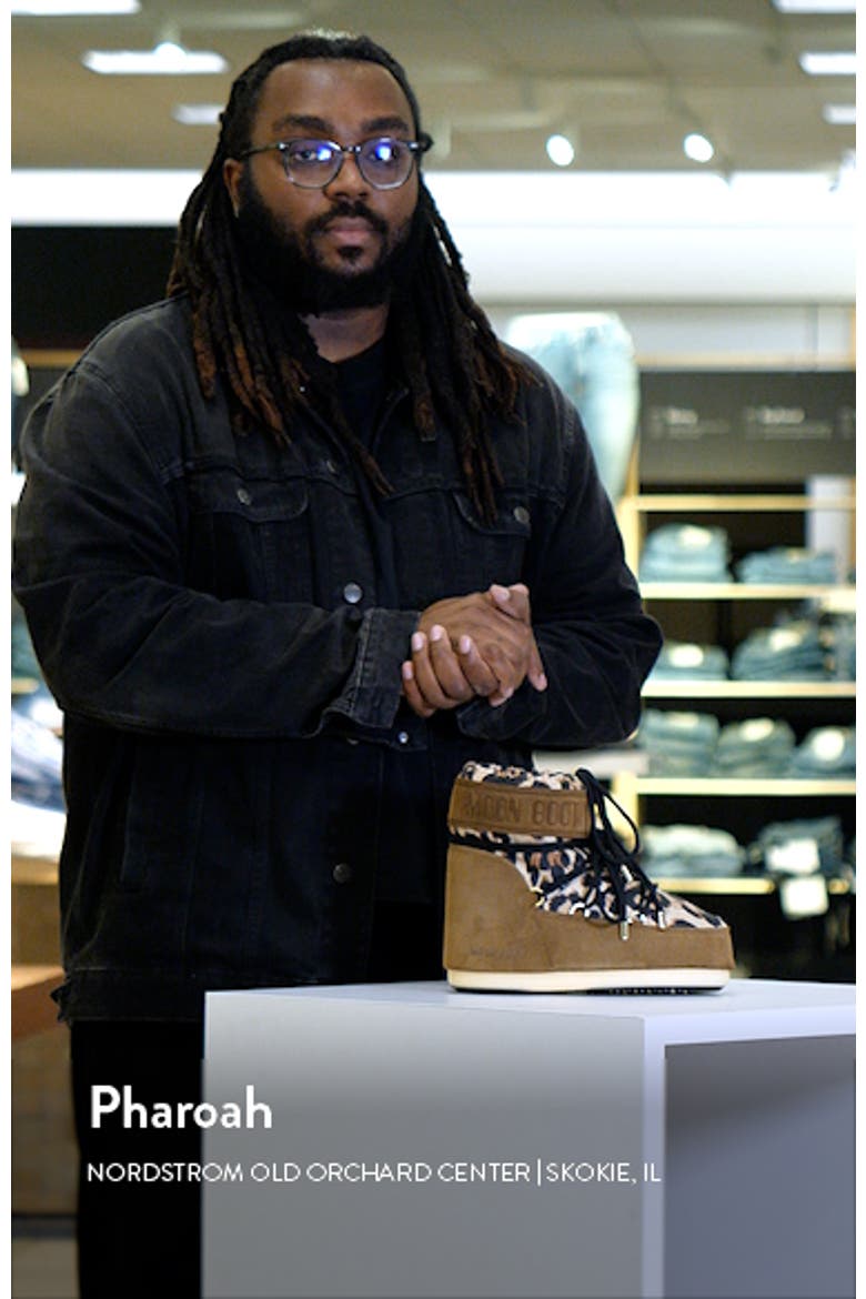 Icon Low Leopard Print Boot (Nordstrom Exclusive) video