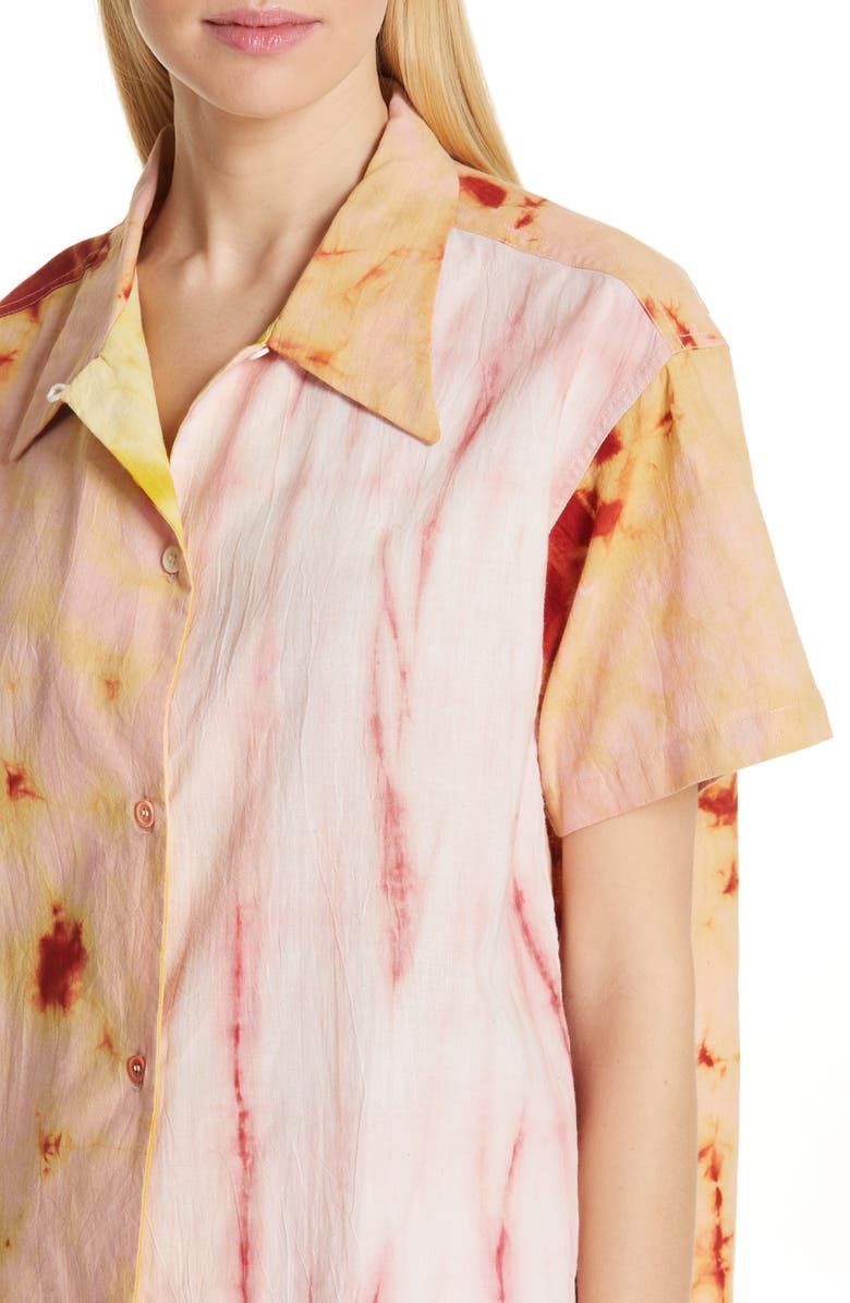 Story mfg. Shorty Tie Dye Cotton Shirt, Alternate, color,