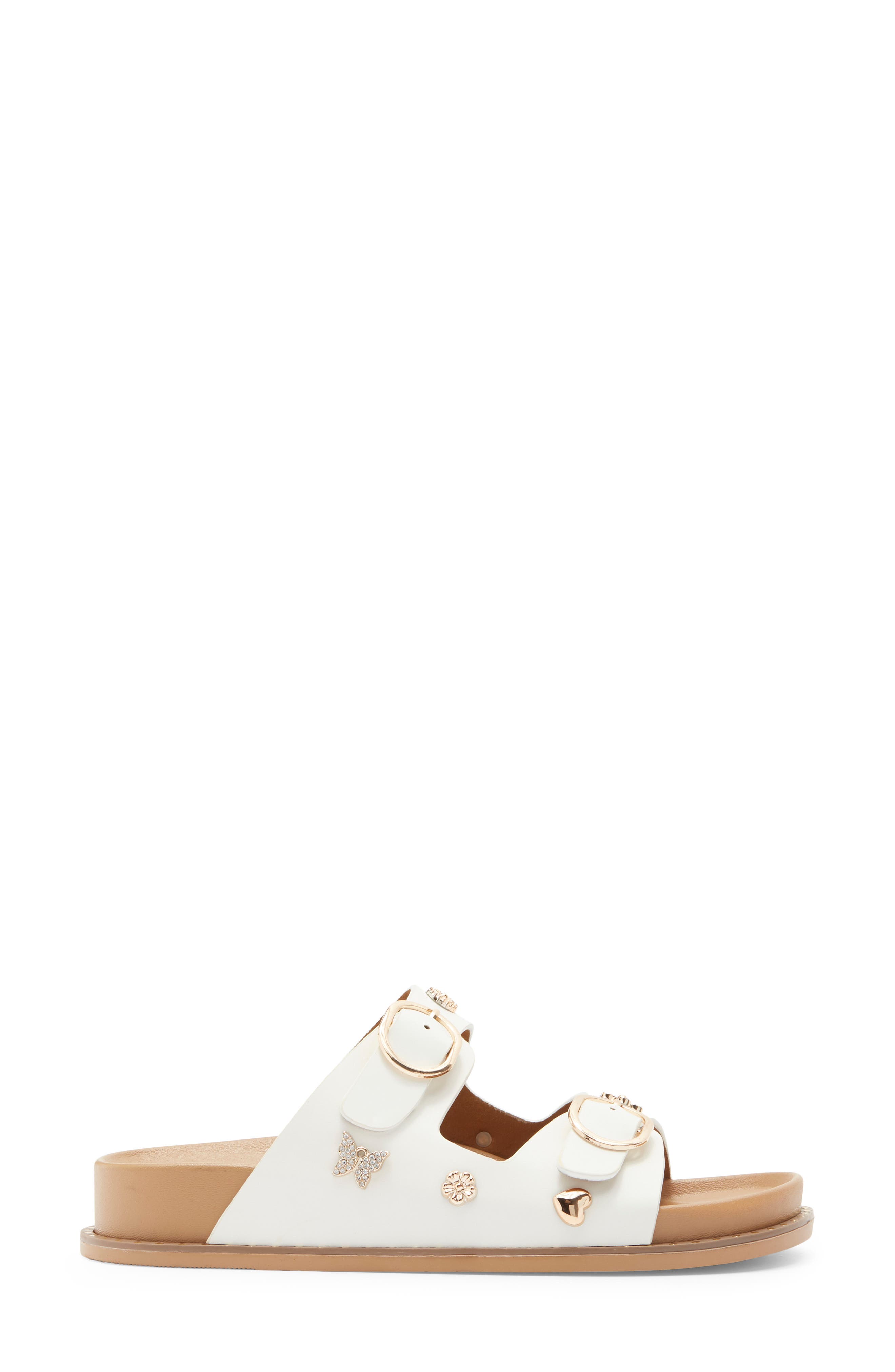Vdara Slide Sandal, Alternate, color, WHITE