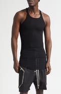 Rick Owens Basic Longline Cotton Rib Tank