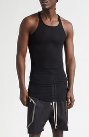 Rick Owens Basic Longline Cotton Rib Tank