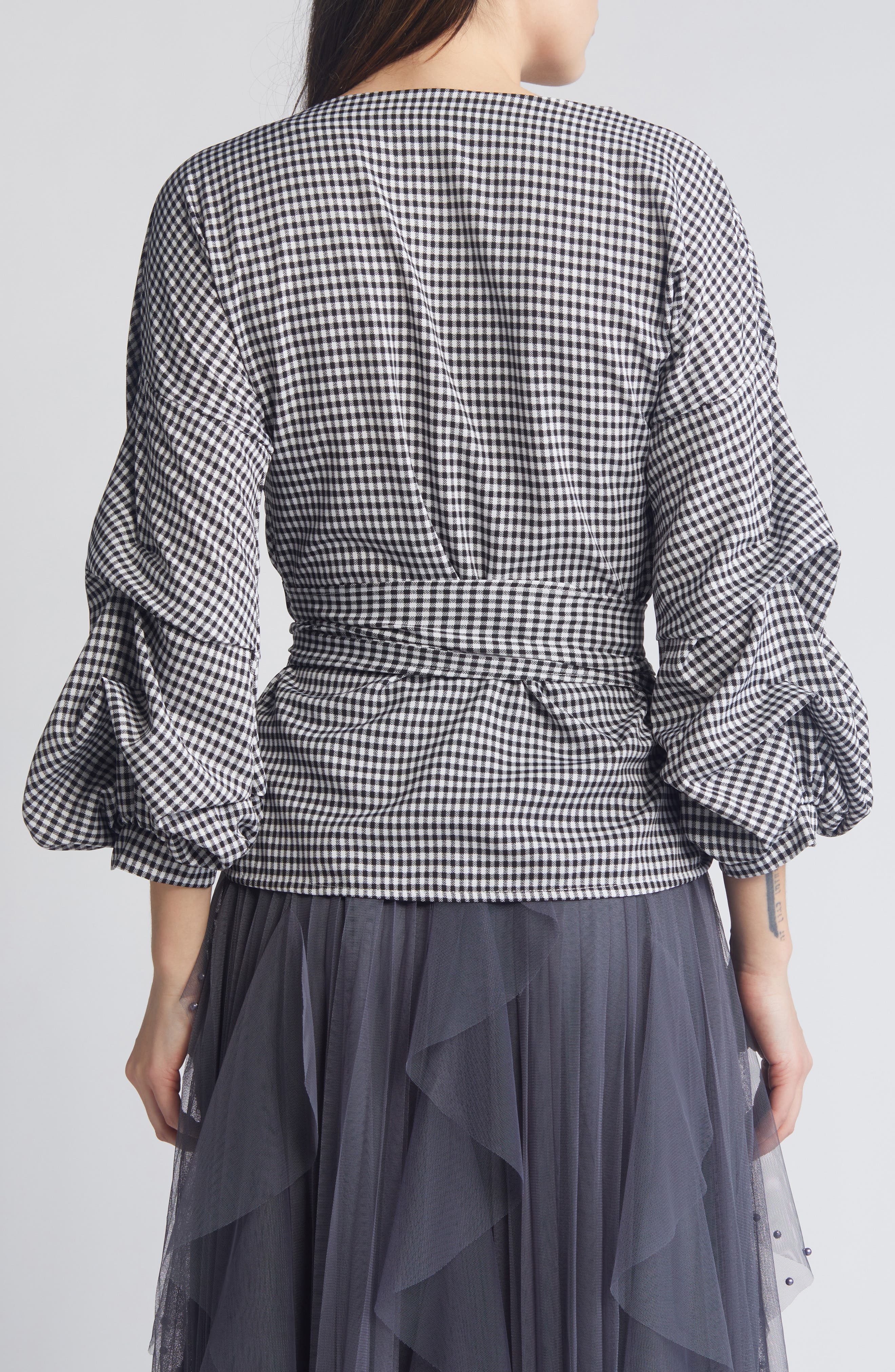 Anna Tie Waist Wrap Top - image 4