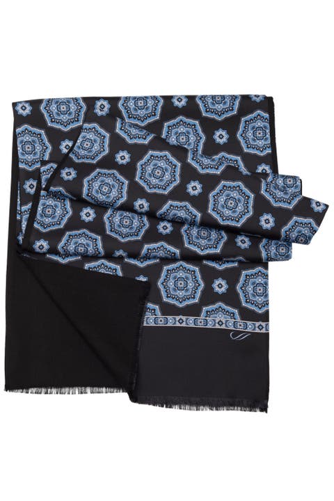 Jove - Wool Backed Silk Scarf for Men