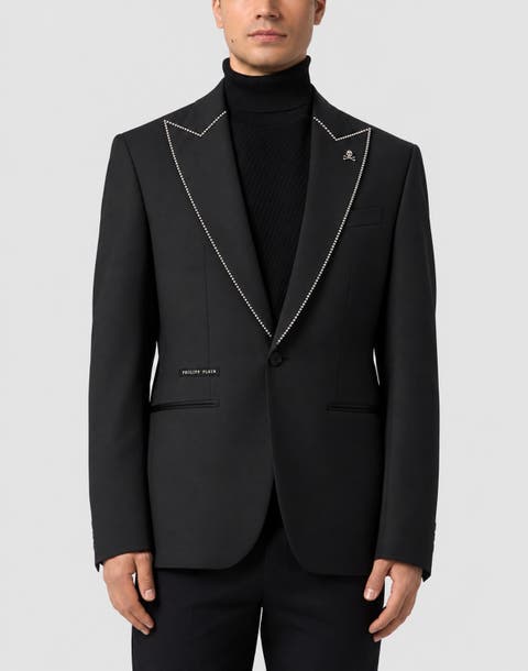 Regular Fit Blazer Studs Men