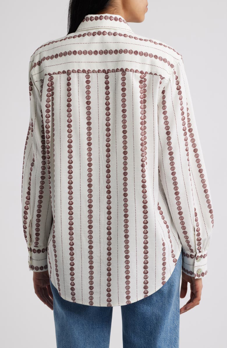 Cloth & Stone Boyfriend Button-Up Shirt, Alternate, color, Seashell Stripe