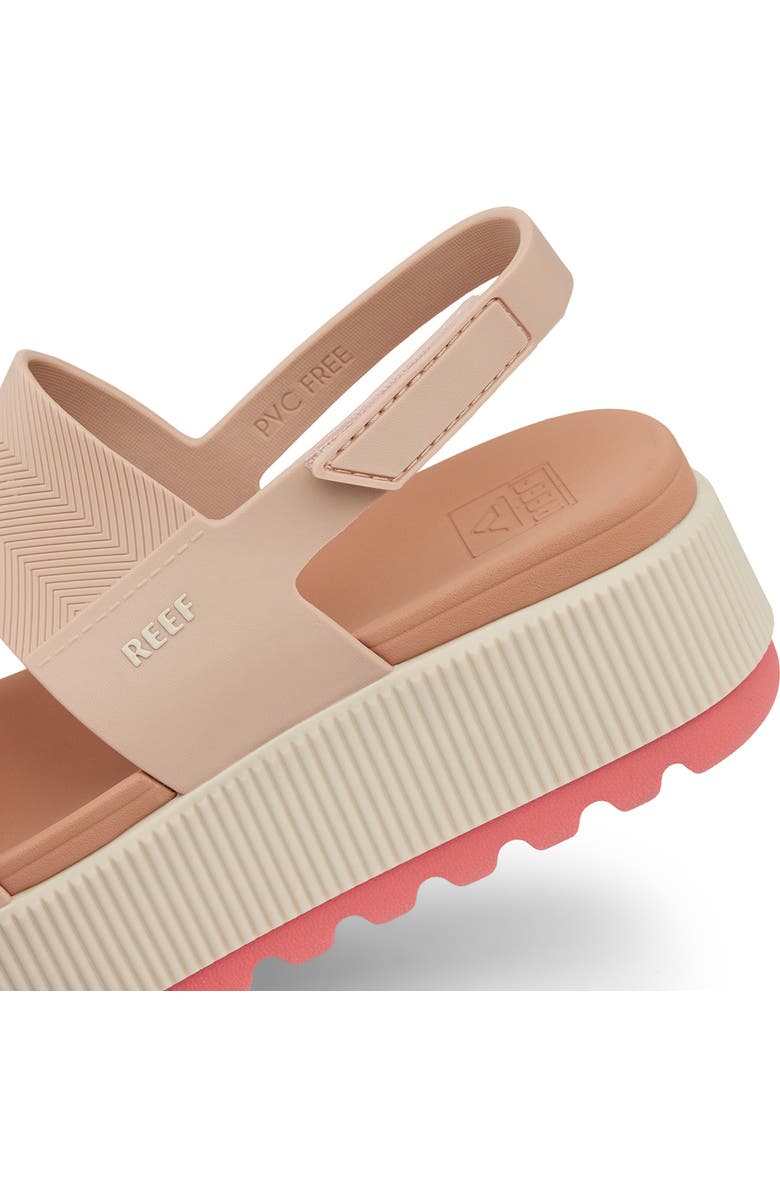 Reef Water Vista Platform Slingback Sandal, Alternate, color, Sunset Coral