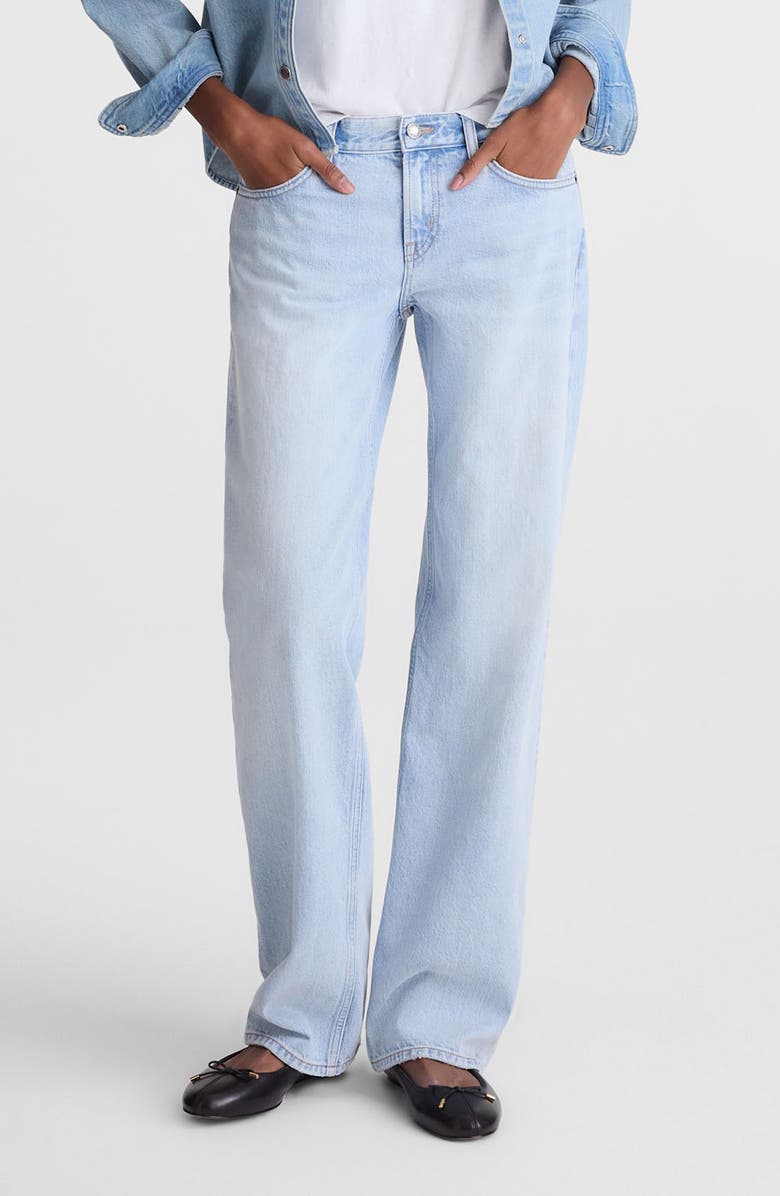 Madewell The Short Low-Rise Loose Jeans, Main, color, Foster Wash