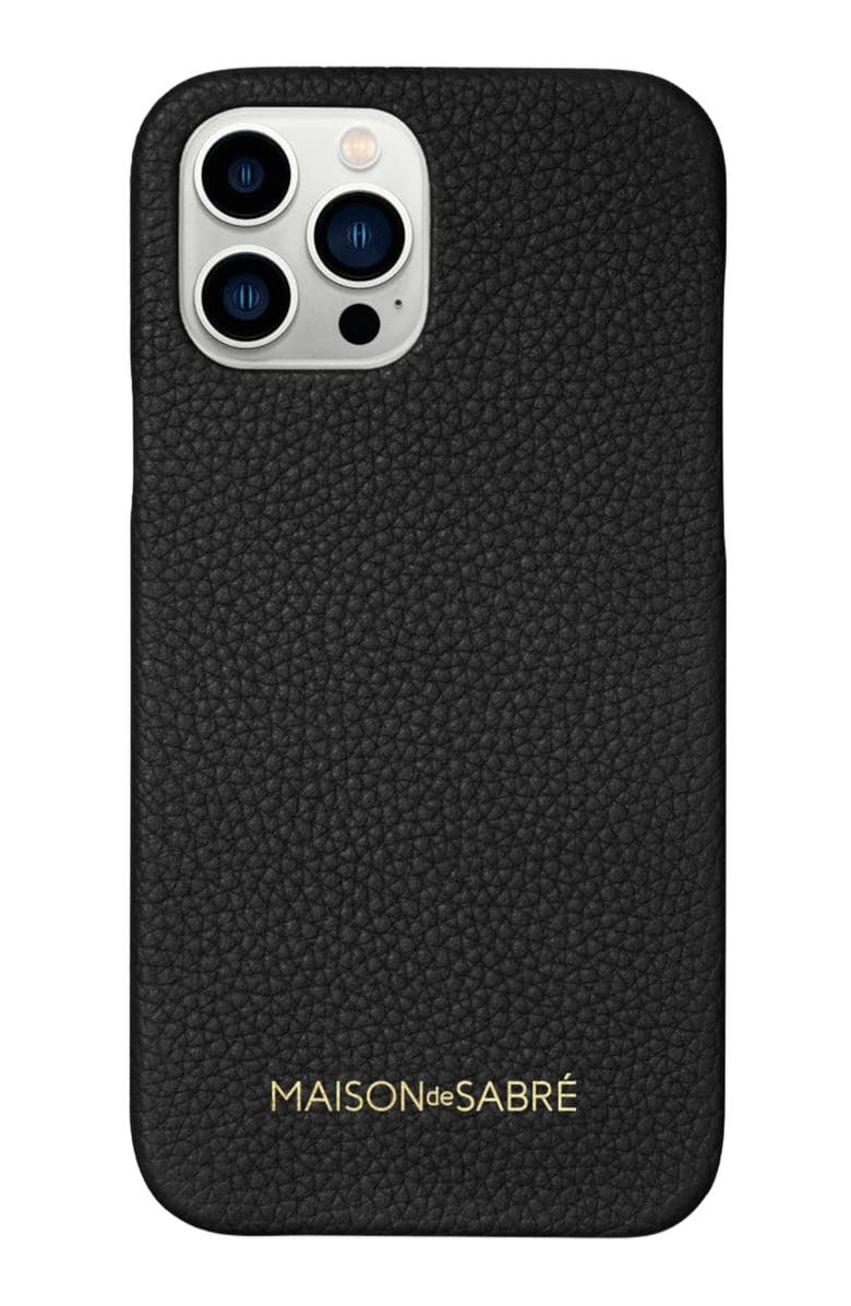 MAISON de SABRÉ Leather Phone Case, Main, color, 