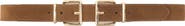 maje Double Buckle Suede Belt