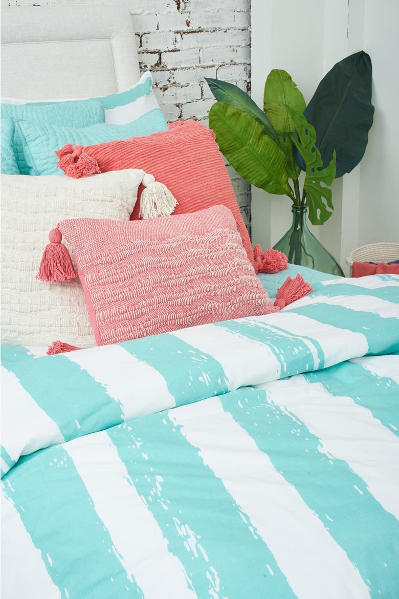 Langley Queen Duvet Cover, Alternate, color, Blue