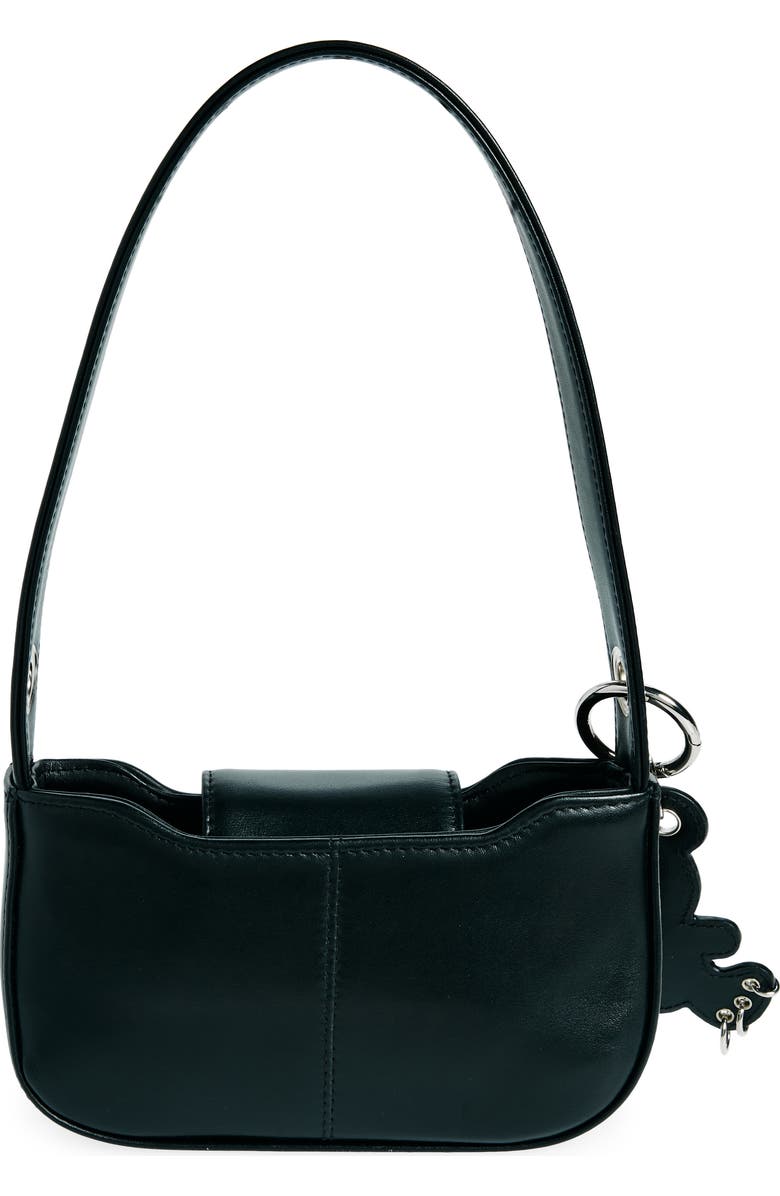 Justine Clenquet Dylan Faux Leather Shoulder Bag with Teddy Bear Bag Charm, Alternate, color,