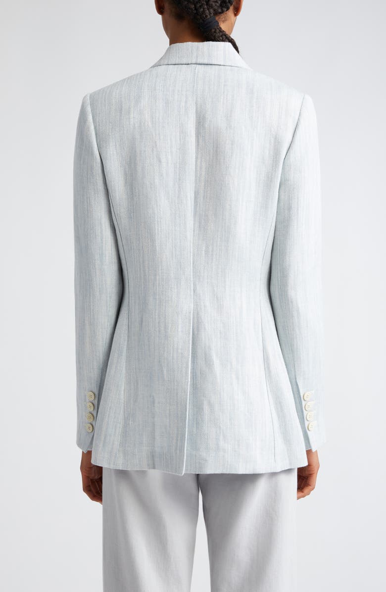Eleventy Textured Linen Blend Blazer, Alternate, color, Baby Blue