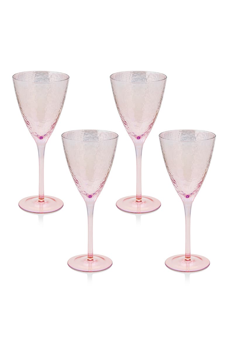 Set of 4 Aperitivo Red Wine Glasses, Main, color, PINK