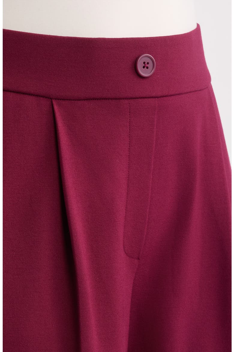 Pleated Wide Leg Pants, Alternate, color, CHIANTI