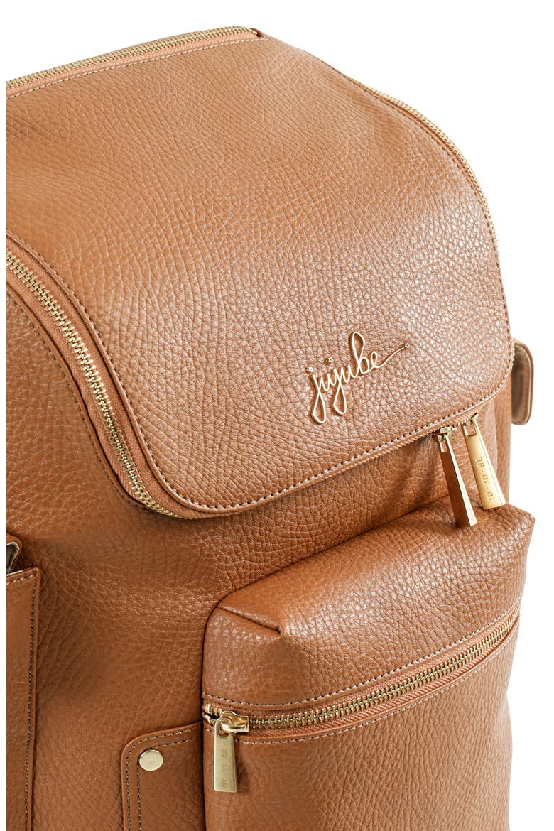 Ju-Ju-Be Ever Collection Forever Faux Leather Diaper Backpack, Alternate, color, BRULEE