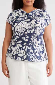 Floral Cowl Neck Top