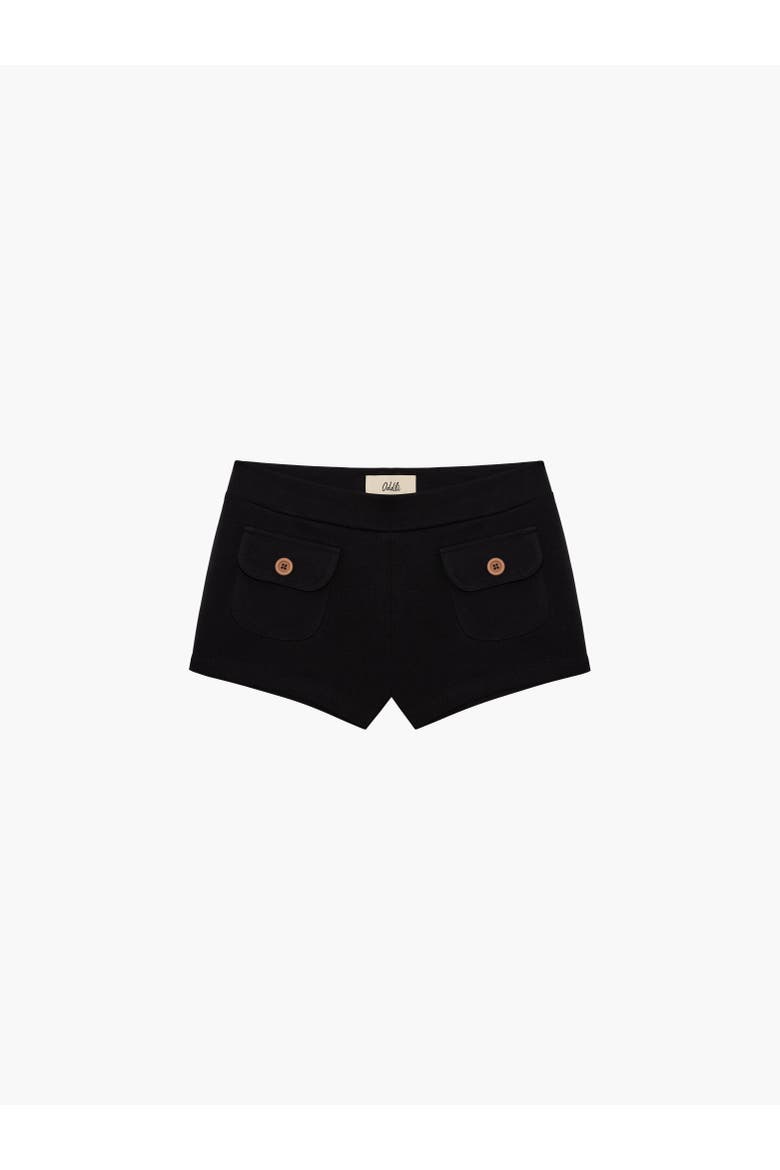 Button Mini Shorts, Alternate, color, Stripe