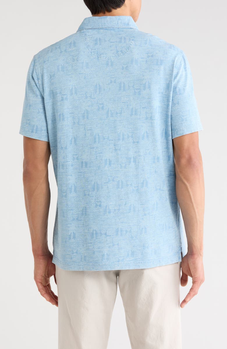 Tommy Bahama Palm Tini Polo, Alternate, color, Bleached Indigo