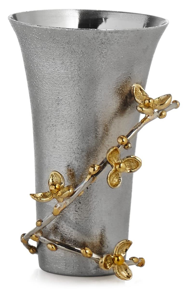 Michael Aram Bittersweet Bud Vase, Main, color, Silver