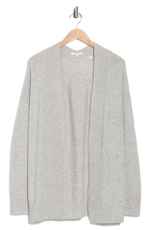Vince Wool And Cashmere-blend Cardigan In Gray