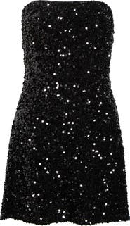 All in Favor Strapless Sequin Minidress