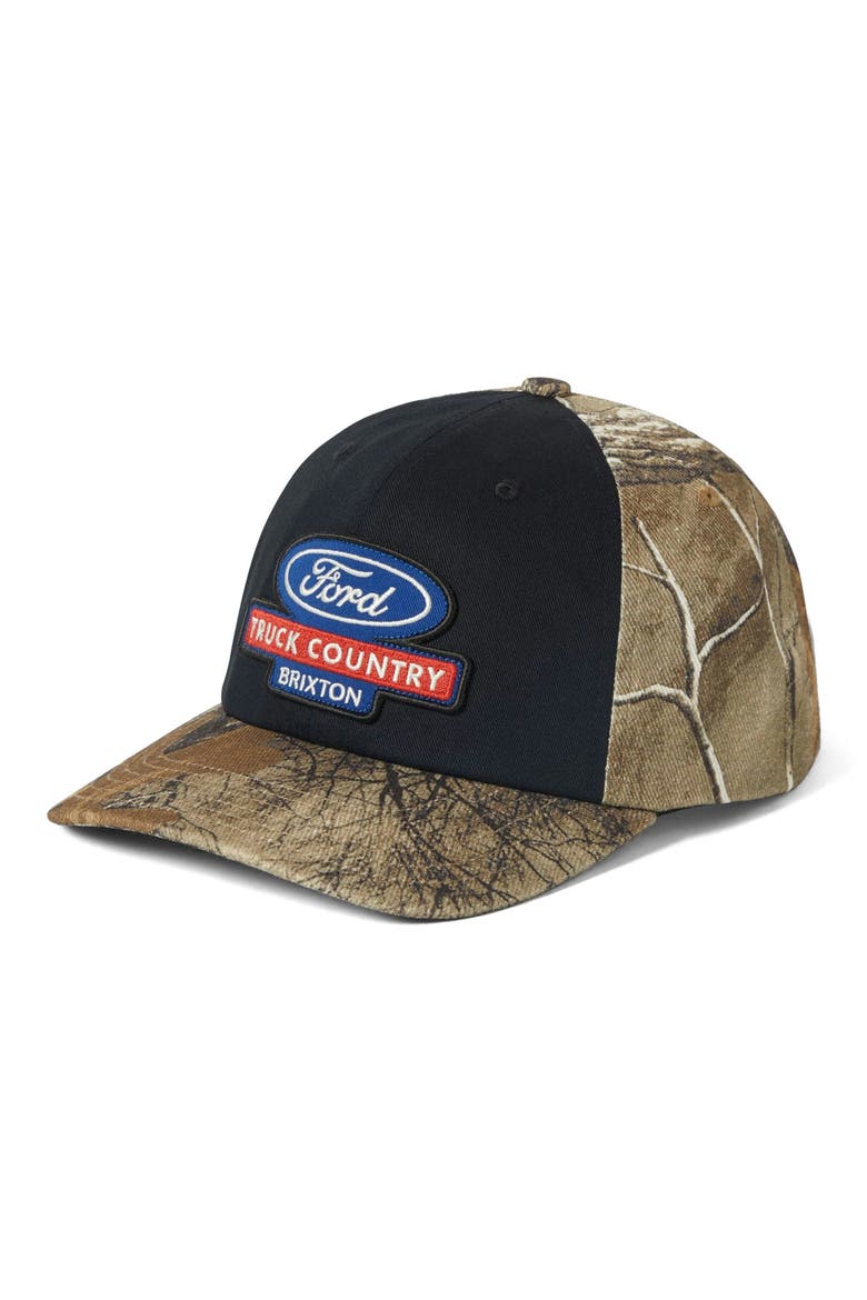 Ford Truck Country MP Snapback Trucker Hat, Main, color, BURNT RUBBER/ CAMO