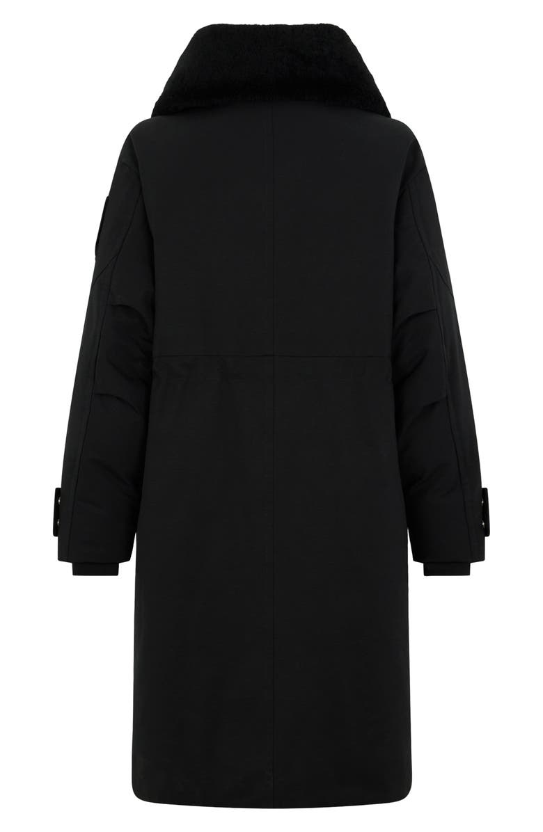 Moose Knuckles Original Storm Water Repellent Genuine Shearling Lined 800 Fill Power Down Parka, Alternate, color, Blk W/ Blk Sh