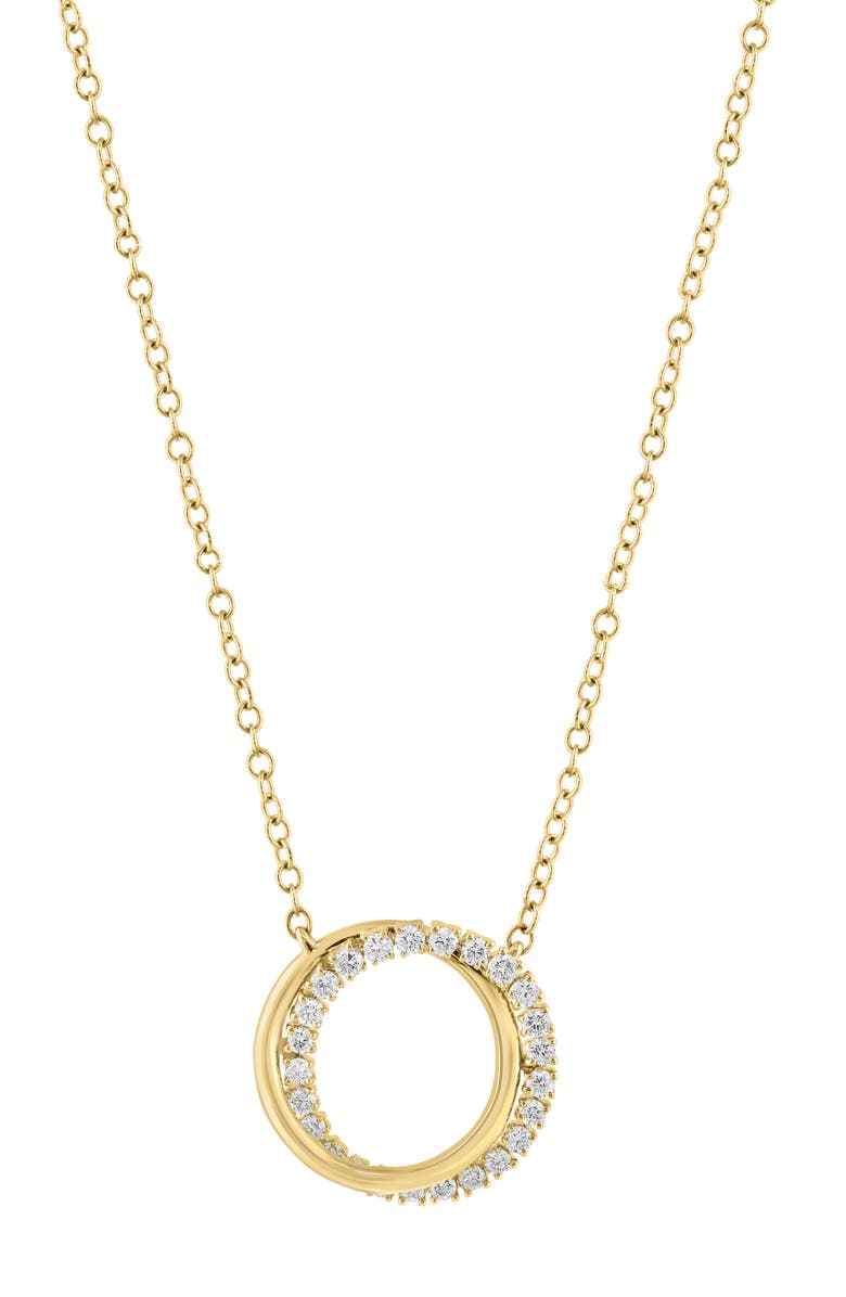 EFFY Lab-Grown Diamond Pendant Necklace, Alternate, color, Gold