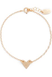 Nashelle Initial Heart Bracelet