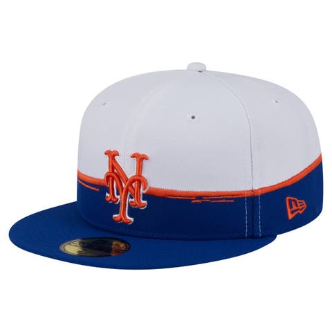 Men's New Era  Royal/White New York Mets Paint Stroke 59FIFTY Fitted Hat