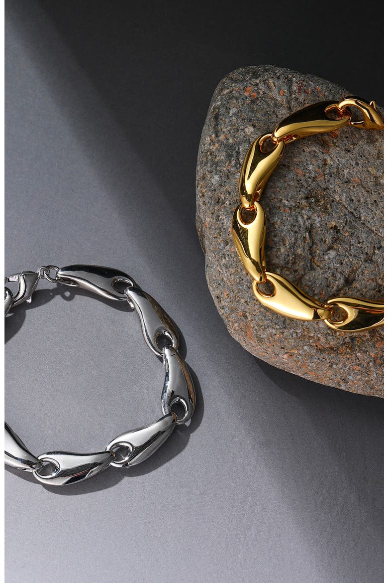 Grace Link Bracelet, Alternate, color, Silver