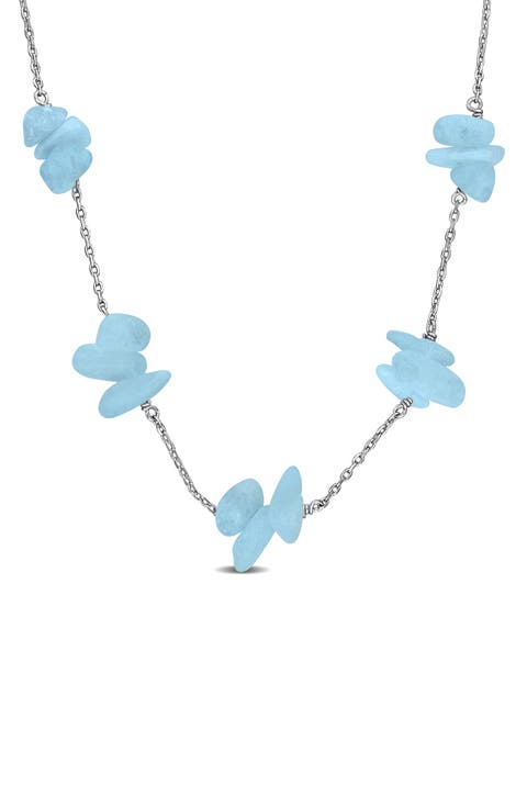 Gemstone Station Necklace