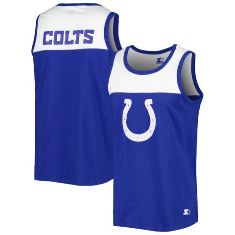 Men's Starter Royal/White Indianapolis Colts Team Touchdown Fashion Tank Top