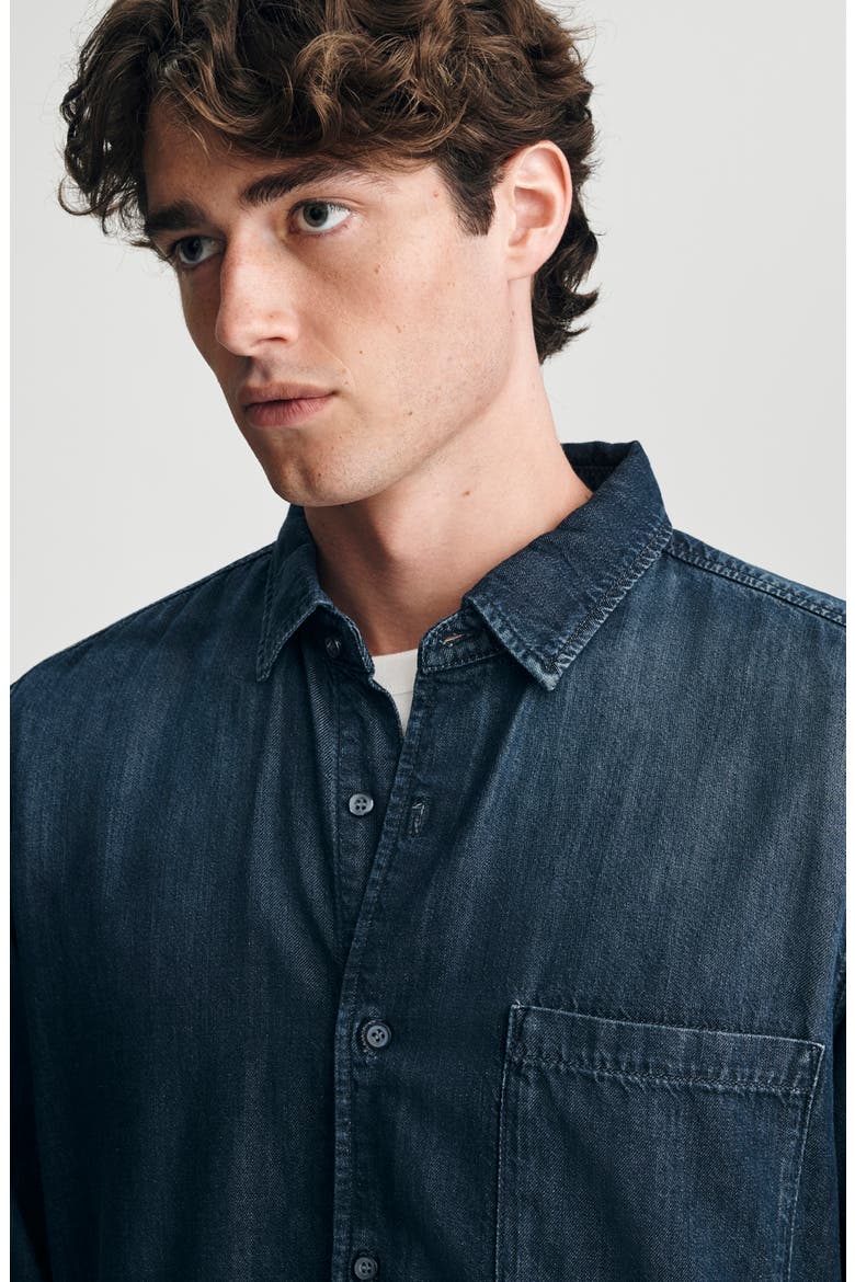 Bill Tencel Lyocell & Organic Cotton Button-Up Shirt, Alternate, color, DEEP BRUSHED AIR-LIT