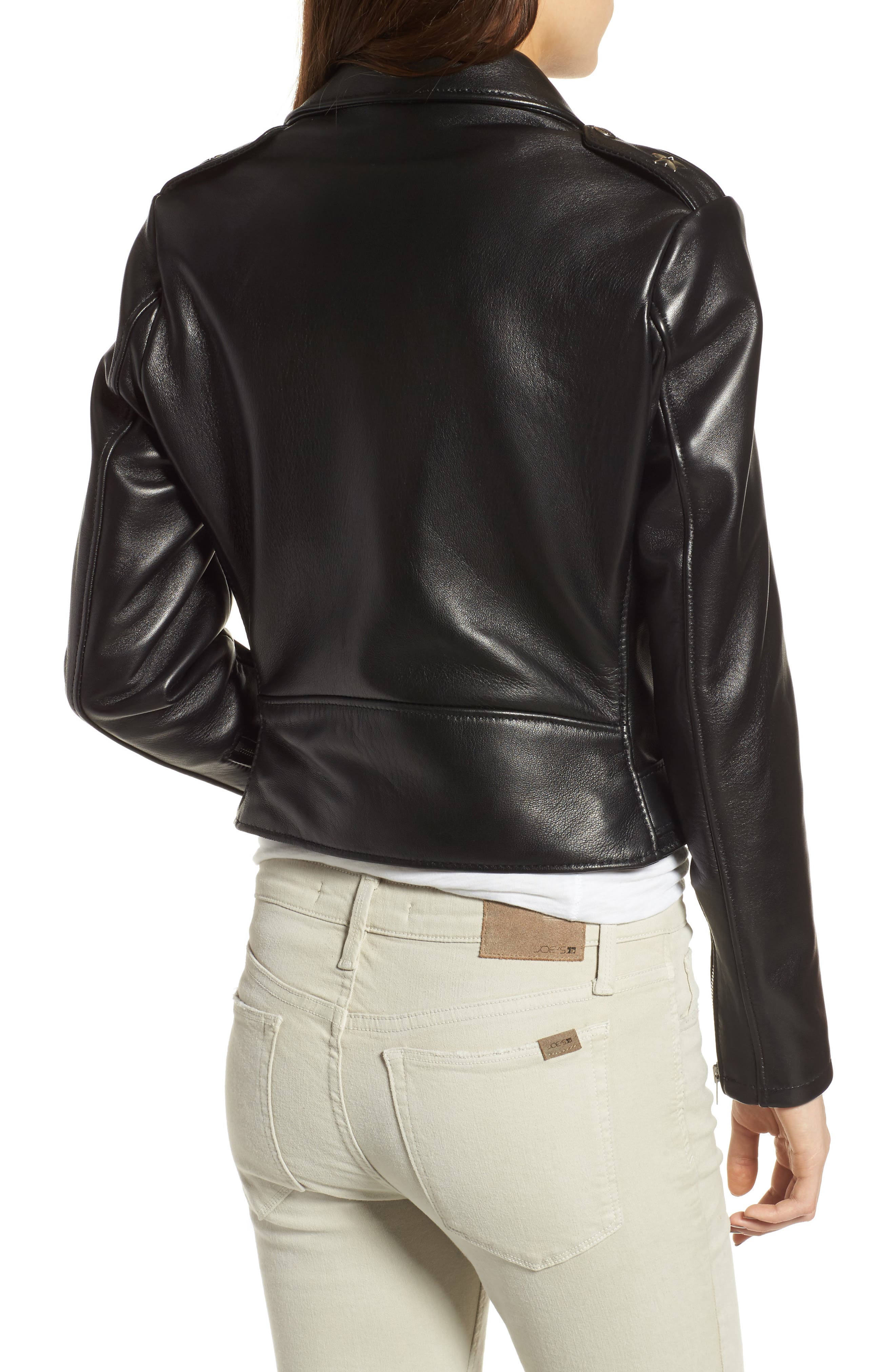 Crop Leather Jacket - image 2