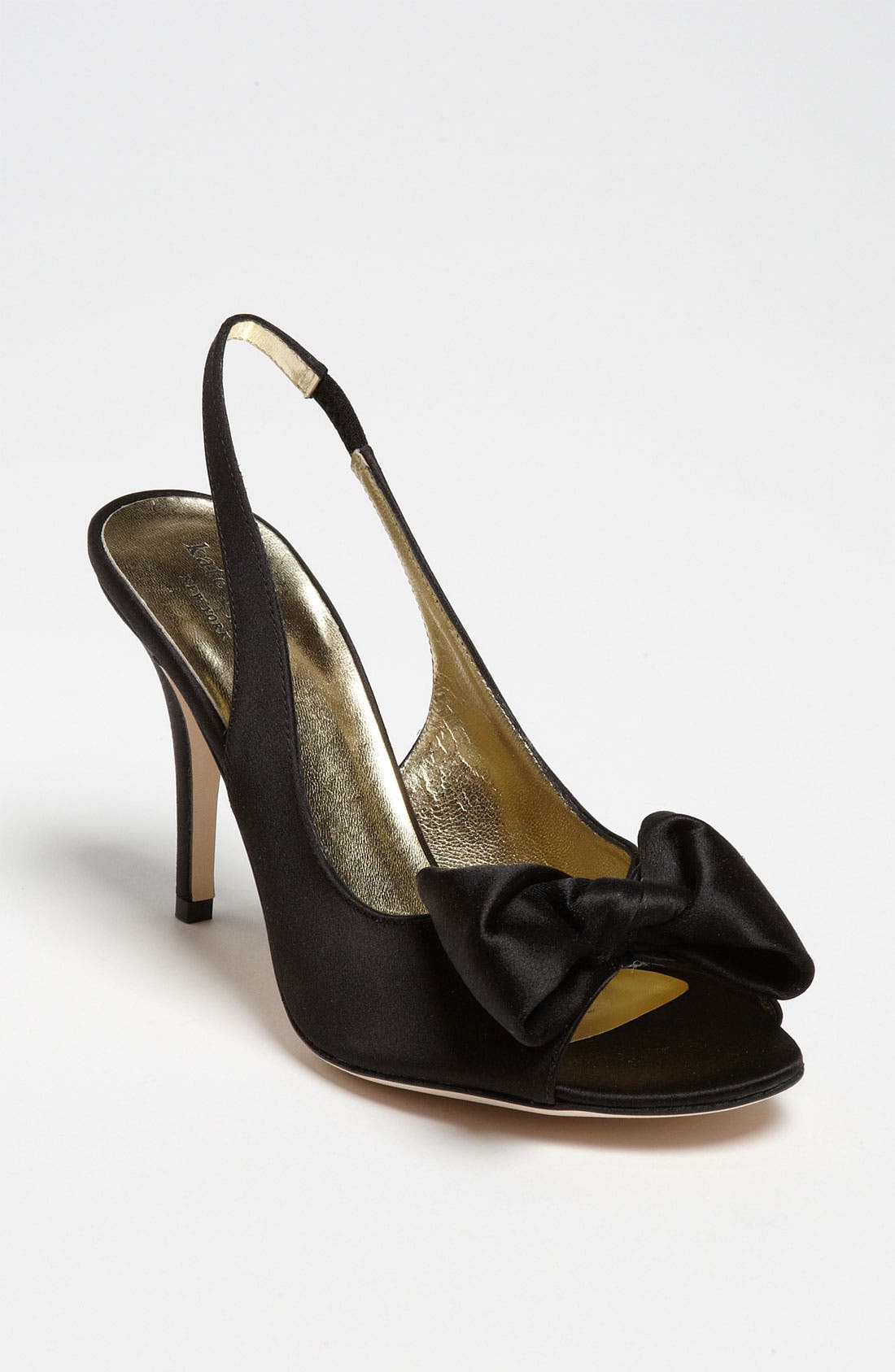 'sarah' pump, Main, color, BLACK SATIN