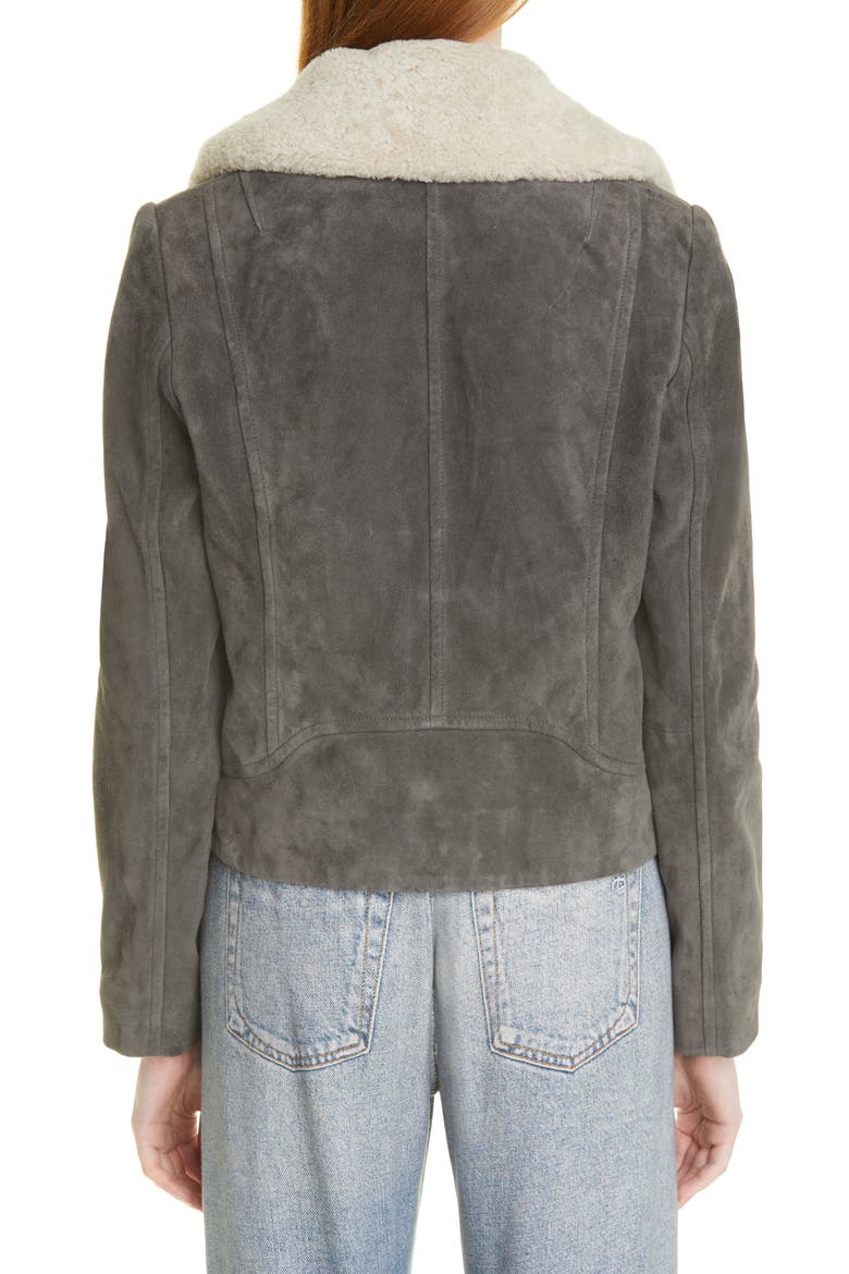Mack Genuine Suede Jacket, Alternate, color, DARKGREY