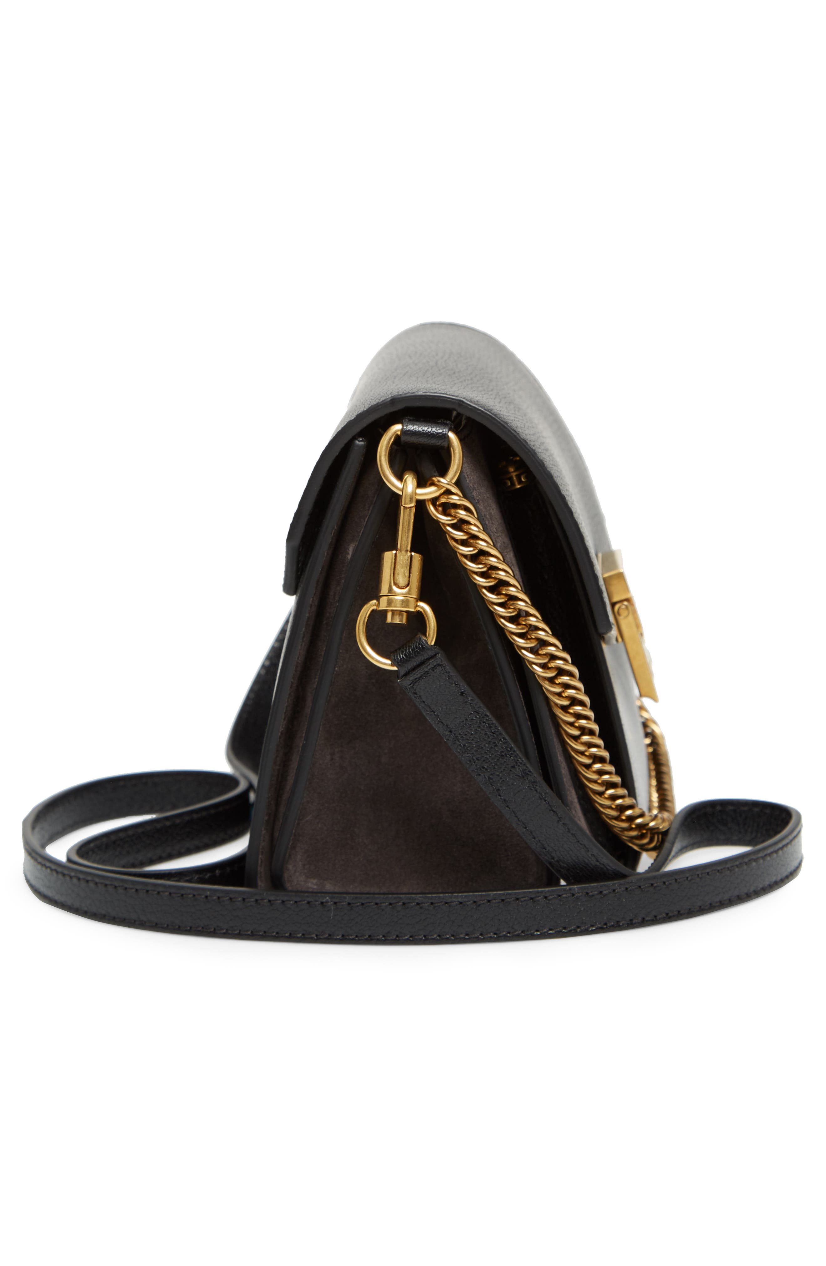 Givenchy Small GV3 Leather & Suede Crossbody Bag, Alternate, color, 