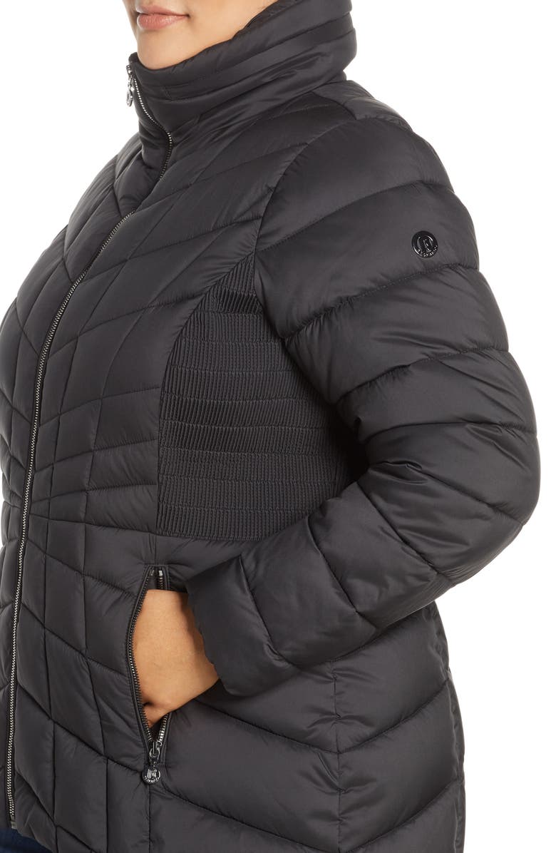 Bernardo Packable Water Resistant Down & EcoPlume Coat, Alternate, color, 