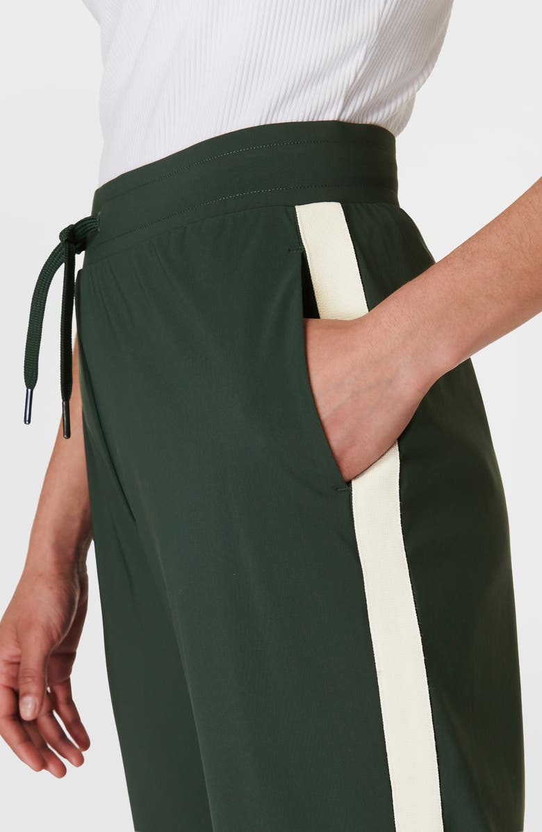 Sweaty Betty Explorer Side Stripe Ankle Pants, Alternate, color, Trek Green