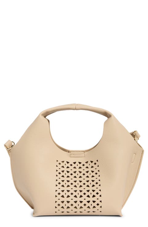 Galen Cutout Faux Leather Handbag
