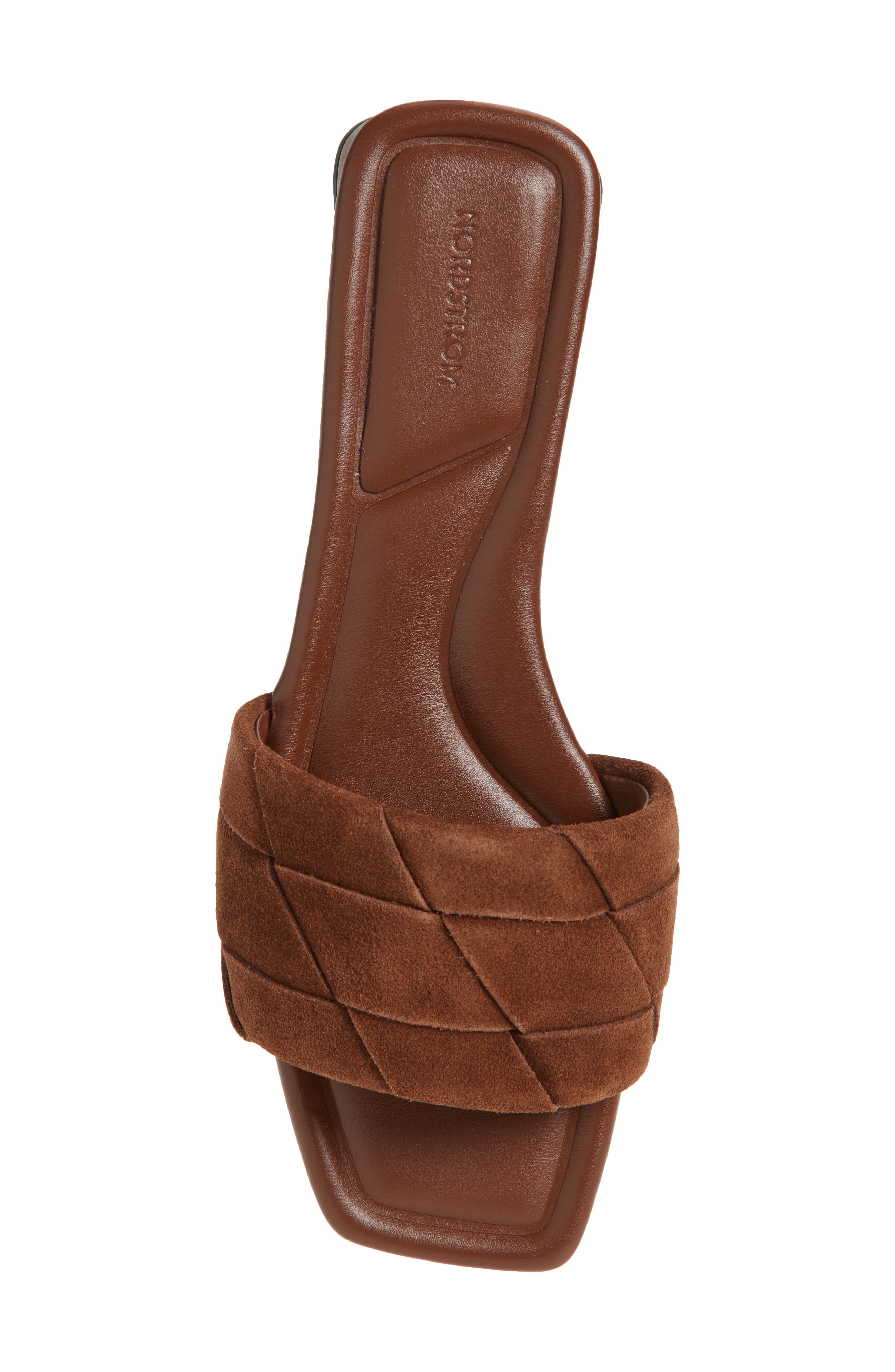 Nordstrom Brynn Slide Sandal, Alternate, color, Brown Brick