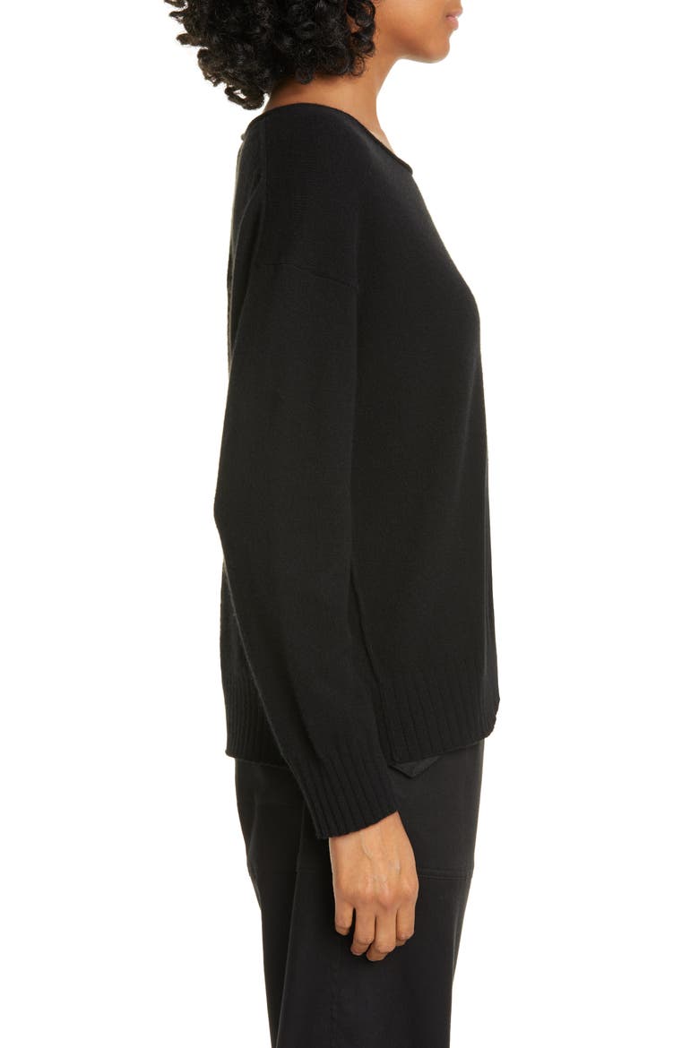 Jolene Cashmere Sweater, Alternate, color, BLACK